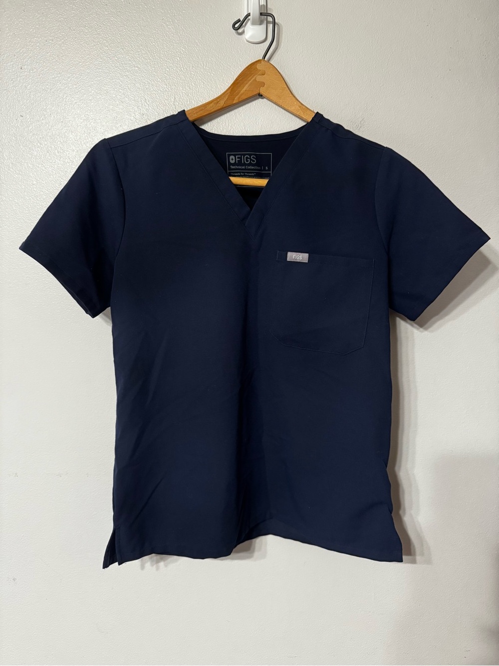FIGS Technical Collection Navy Scrub Set Top Pants Women’s S Small Petite